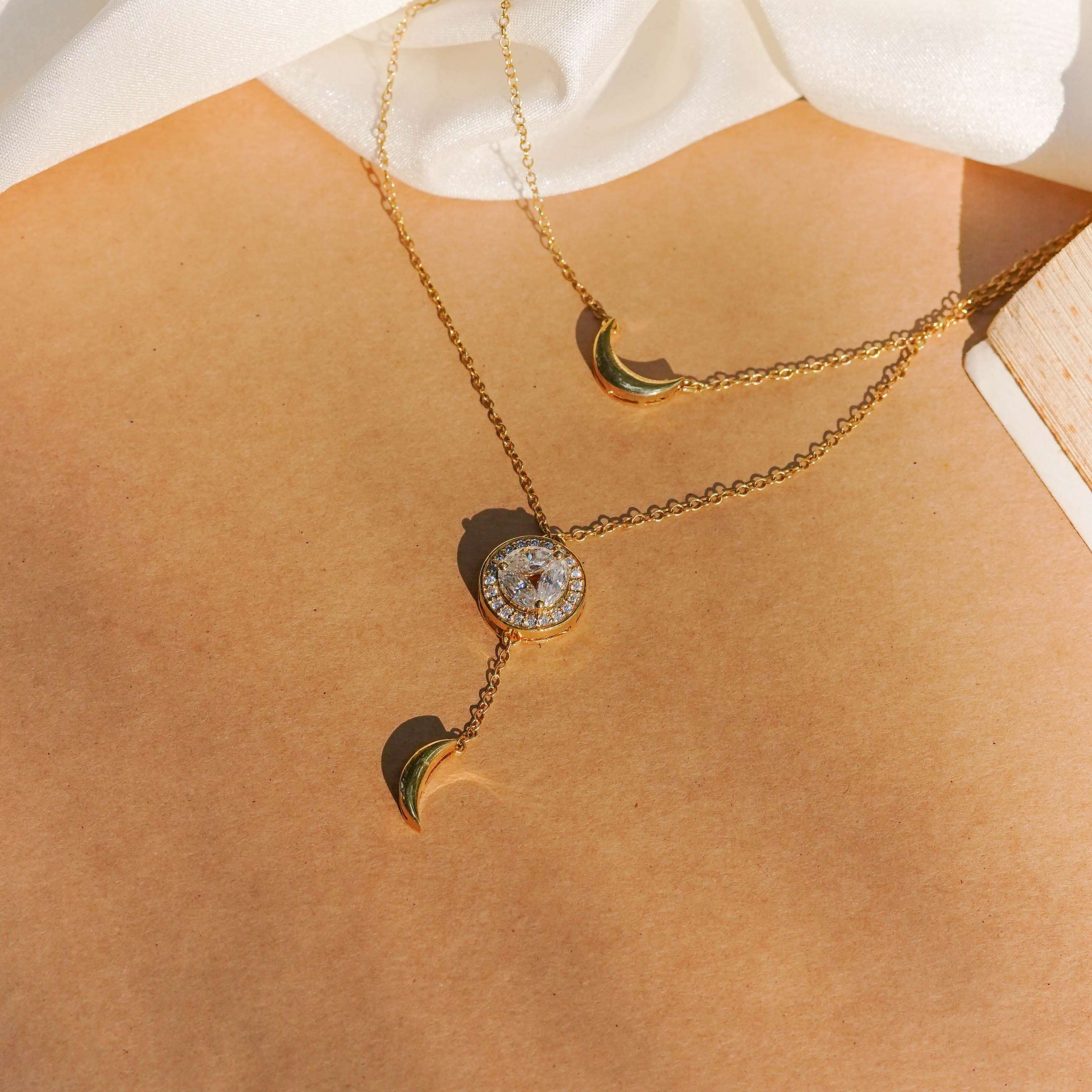 Taini Moissanite Double Layer Necklace
