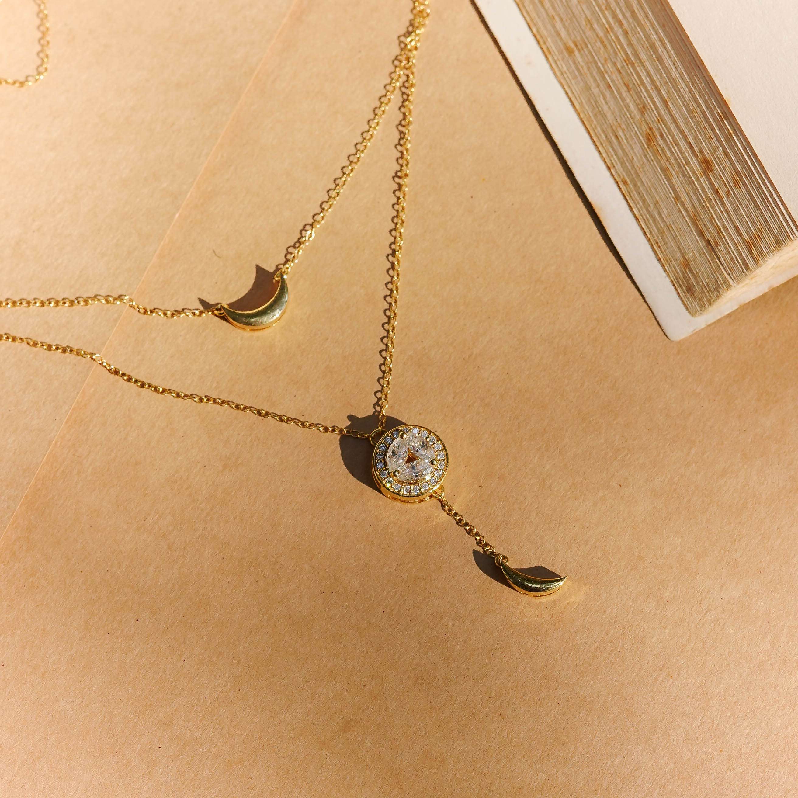 Taini Moissanite Double Layer Necklace