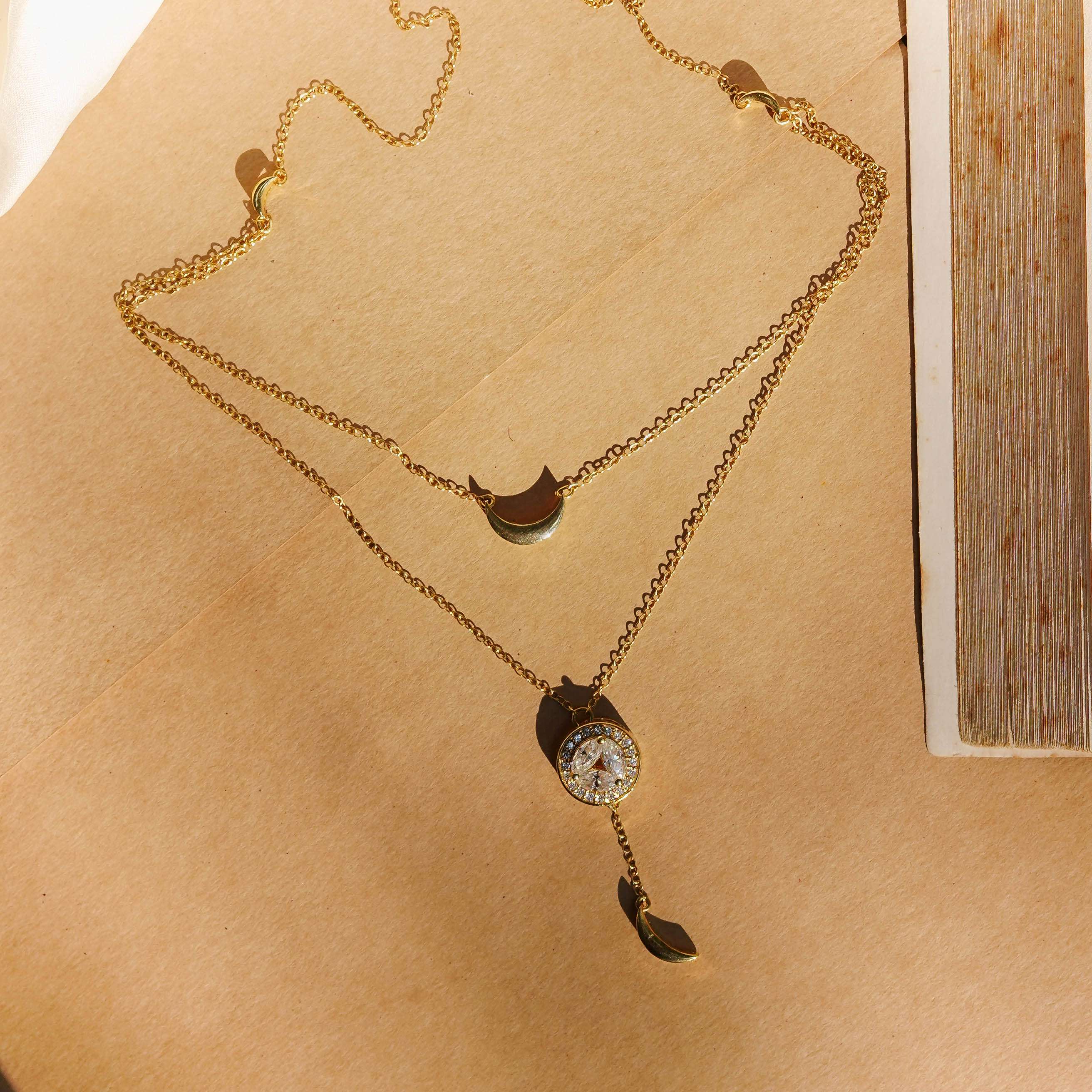 Taini Moissanite Double Layer Necklace